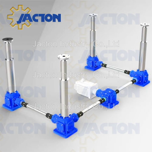 200 kN Capacity High Efficiency Screw Jack Bevel Gear Drives 200kn