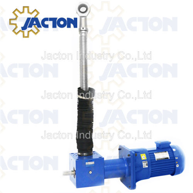 Gear motor electric screw jack actuators with rod ends - Jacton