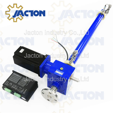Motorized worm screw jack with stepper motor - Jacton Industry