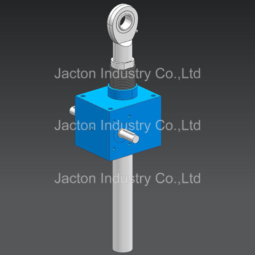 JTC150 Heavy Screw Jack Tr60x9 340mm 91 rod end bellow boots 3D CAD